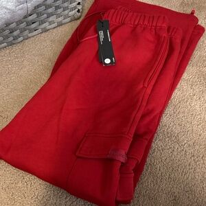 Cargo Red Kids Sweatpants